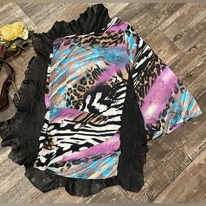 Symphony One Shoulder Mini Dress for Women Size L